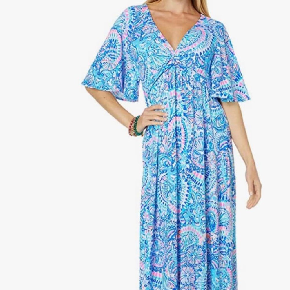 Lilly Pulitzer Minka Sleeved Maxi Dress